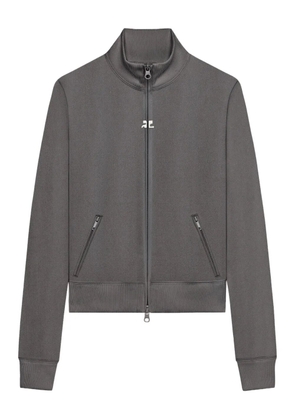 Courrèges logo zip jacket - Grey