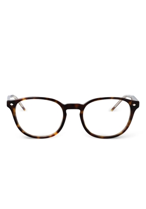 Giorgio Armani pantos-frame glasses - Brown