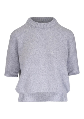 KHAITE Davin short-sleeve top - Grey