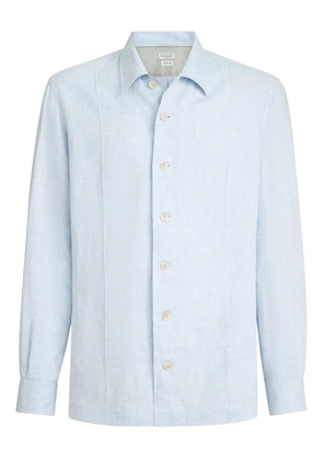 Brunello Cucinelli button-fastening long-sleeve shirt - Blue