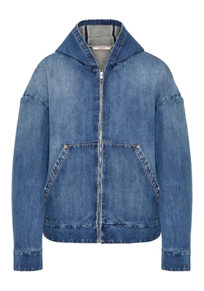 Valentino Garavani hooded denim jacket - Blue
