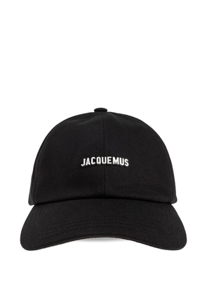 Jacquemus The Gadjo logo-plaque baseball cap hat - Black