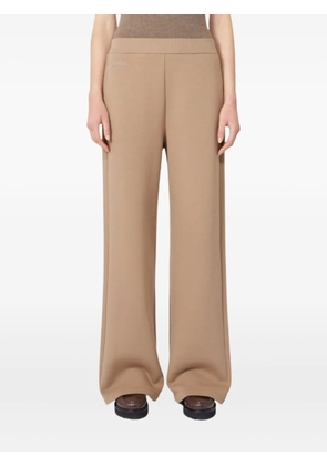 'S Max Mara embroidered-pocket wide-leg trousers - Neutrals