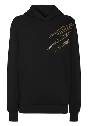 Plein Sport graphic-print hoodie - Black