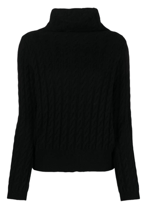Allude cable-knit cashmere jumper - Black