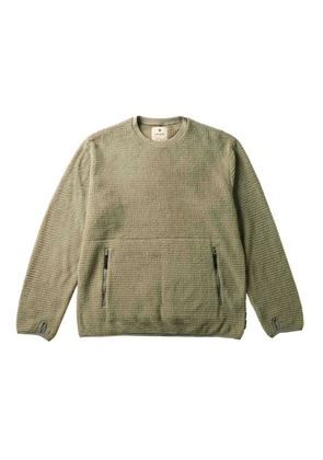 Snow Peak zip-pocket sweatshirt - Green