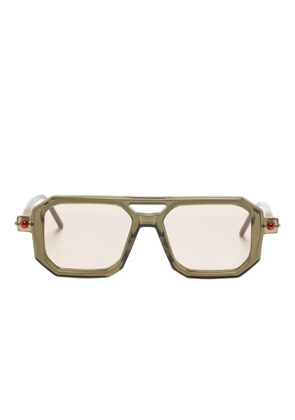 Kuboraum geometric-frame sunglasses - Green