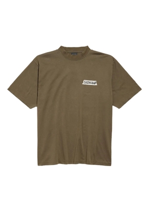 Balenciaga logo-print T-shirt - Brown