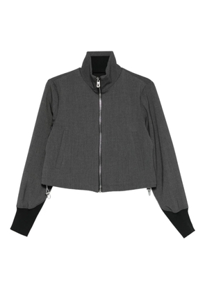 PINKO cropped bomber jacket - Grey