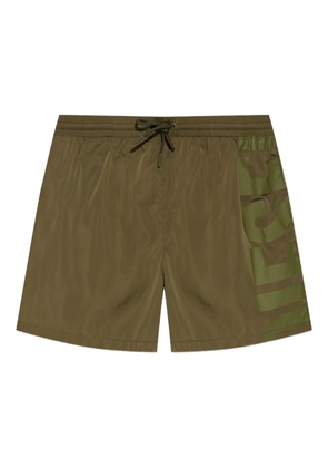 Diesel logo-print swim shorts - Green
