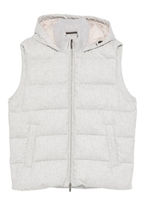 Peserico hooded quilted gilet - Grey