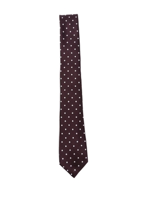 TOM FORD polka-dot silk tie - Purple