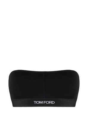 TOM FORD logo-detail bandeau bra - Black