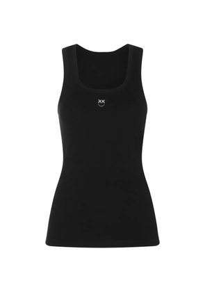 PINKO logo-detail top - Black
