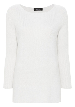 Fabiana Filippi lurex-detail sweater - White