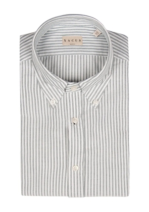 Xacus striped buttoned shirt - White