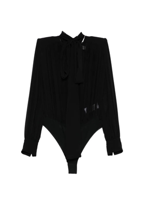 Elisabetta Franchi tie-neck bodysuit - Black