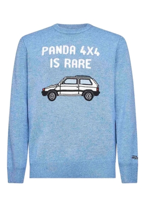 MC2 Saint Barth car-motif crew-neck sweater - Blue