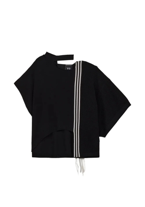 Y-3 stripe panel top - Black