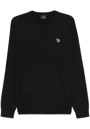 Paul Smith Zebra-patch sweater - Black