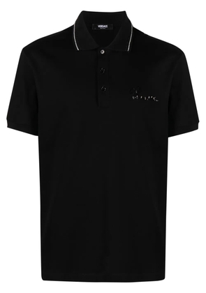 Versace Versace Nautical cotton polo shirt - Black