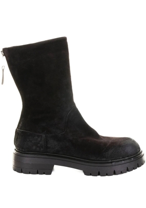 Elena Iachi zip suede ankle boots - Brown