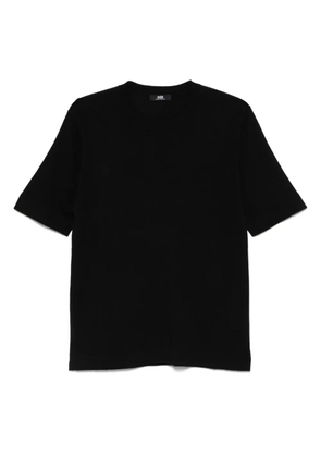 ALPHA STUDIO fine-knit T-shirt - Black