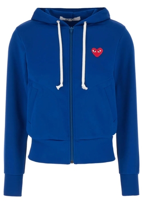 Comme Des Garçons Play zip up hoodie - Blue