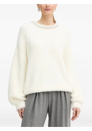 GUESS USA embellished sweater - White