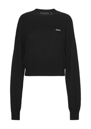 ROTATE BIRGER CHRISTENSEN crew-neck merino-cashmere blend sweater - Black