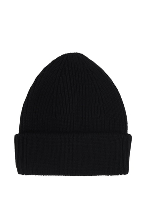 Roberto Collina ribbed-knit beanie hat - Black