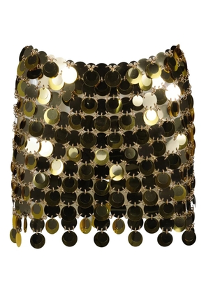 Rabanne sequin mini skirt - Gold