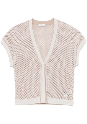 Peserico open-knit cardigan - Neutrals