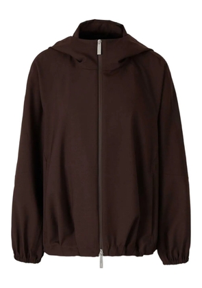 Herno high-collar coat - Brown