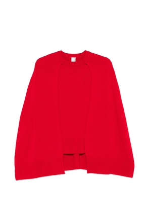 TOTEME cape-detail round-neck sweater - Red