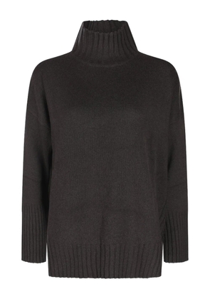 Antonelli ribbed-trim sweater - Brown