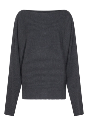 Aya Muse ribbed boat-neck sweater - Grey