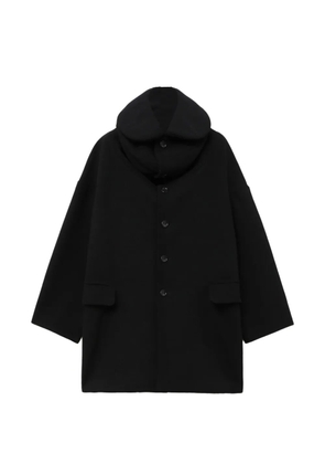 Comme Des Garçons buttoned hood jacket - Black