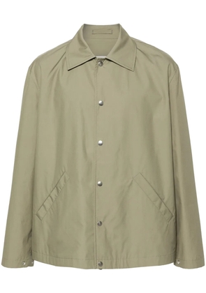 Jil Sander logo-print jacket - Green