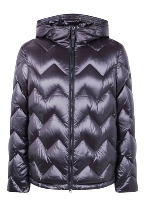 Peuterey Honova chevron-quilted hooded jacket - Black