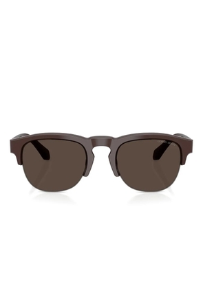 Giorgio Armani round-frame sunglasses - Brown