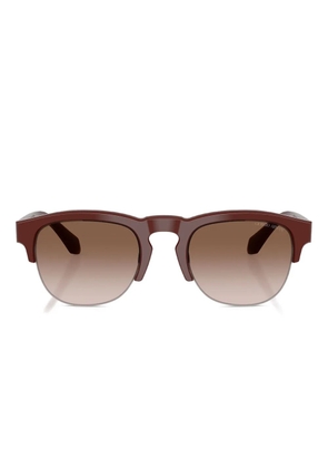 Giorgio Armani round-frame sunglasses - Red