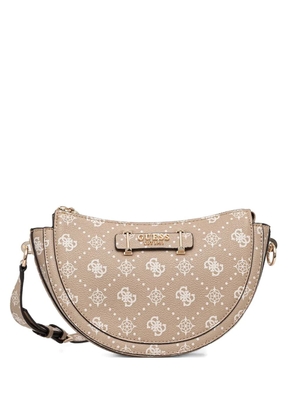 GUESS USA monogram pattern cross body bag - Neutrals