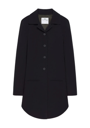 Courrèges tailored button-front coat - Black