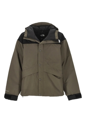 The North Face Mountain Down hooded panelled jacket - Green