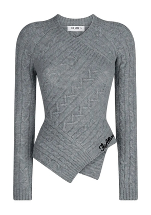 The Attico cable knit jumper - Grey