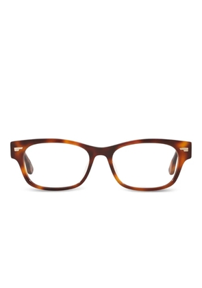 Oliver Peoples Denton rectangle-frame glasses - Brown