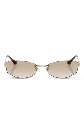 Jimmy Choo Eyewear rimless geometric sunglasses - 300611 PALE GOLD