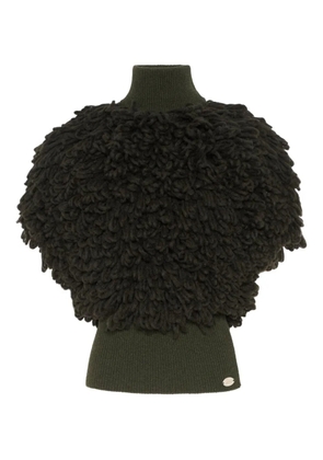Jean Paul Gaultier Bouclette high-neck sweater - Green