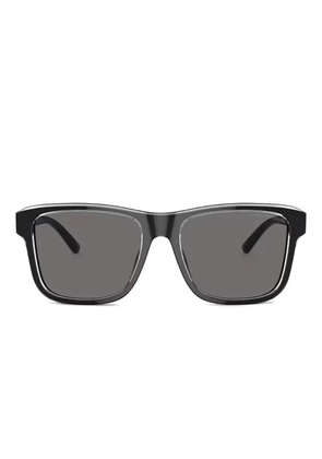 Emporio Armani rectangle-frame sunglasses - Black
